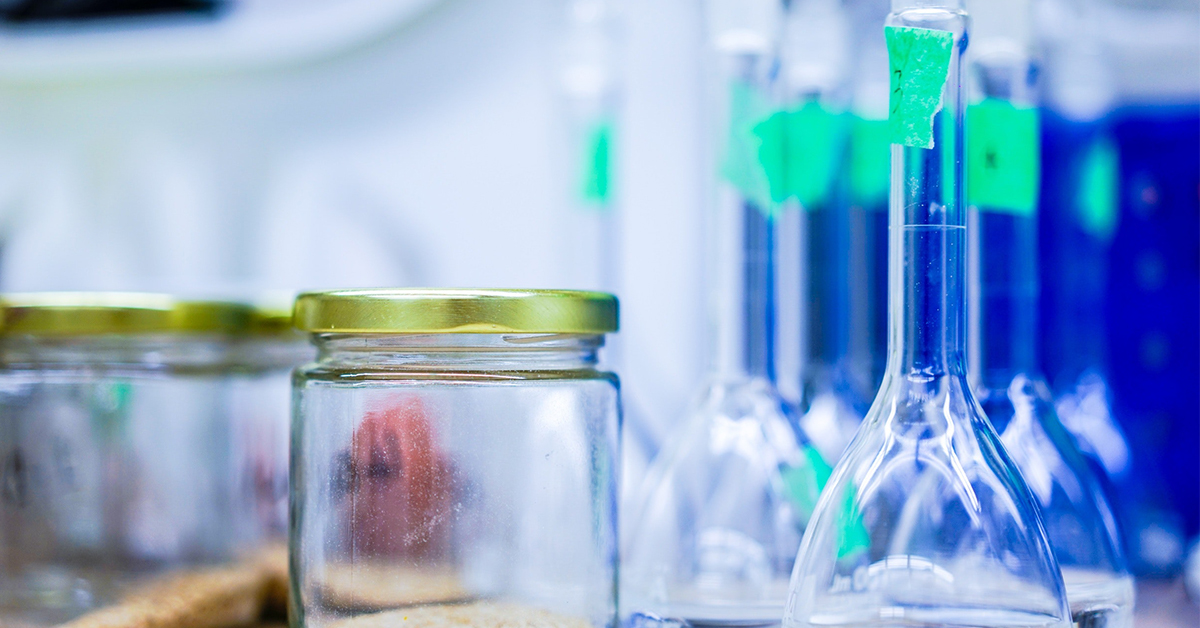 Biology cell membrane and test tube image